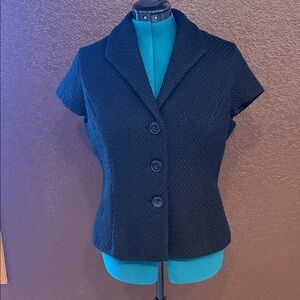 Coldwater Creek Textured Black Blazer